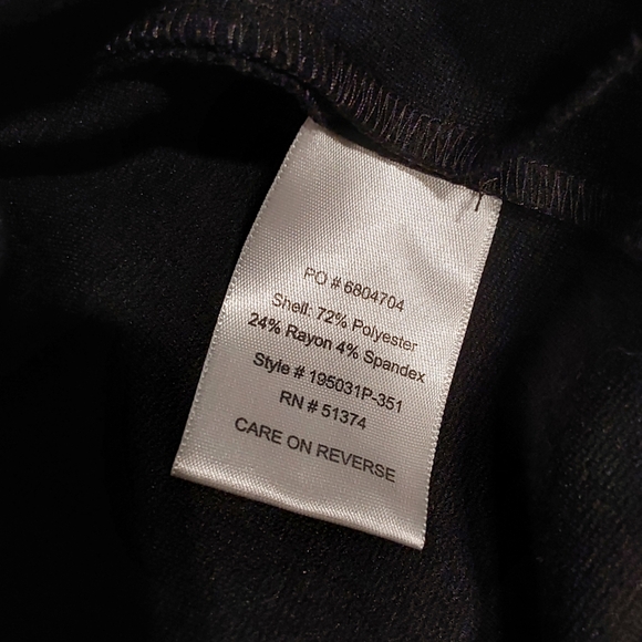 🌺 Like New Doc & Amelia (By Cintas) Black Colorblock Dress - Picture 10 of 11